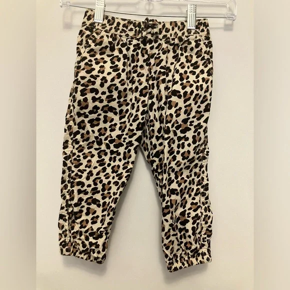 (2) Toddler Girl 5T Pants in Cheetah Print & Houndstooth Patterns, EUC - Picture 5 of 9